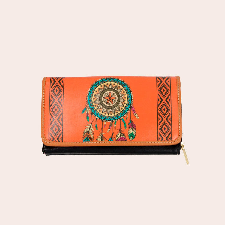 Cartera cincelada Sol