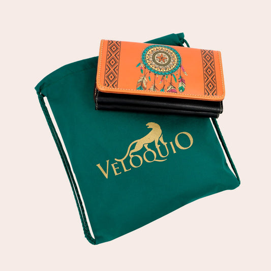 Cartera cincelada Sol