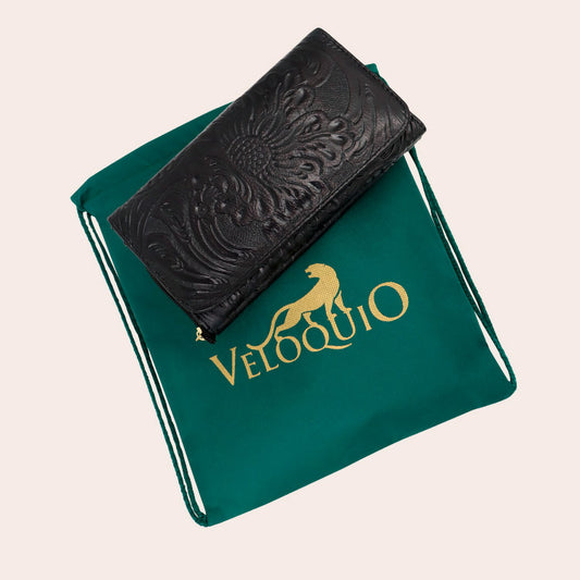 Cartera cincelada Nero Veloquio