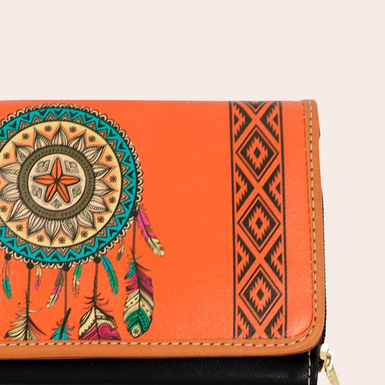 Cartera cincelada Sol