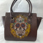 Bolsa mexica calavera amarillo