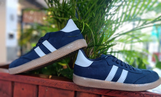  Tenis Piel de Cabra Sintetica Azul -AzulBlanco 