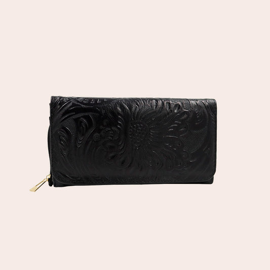 Cartera cincelada Nero Veloquio