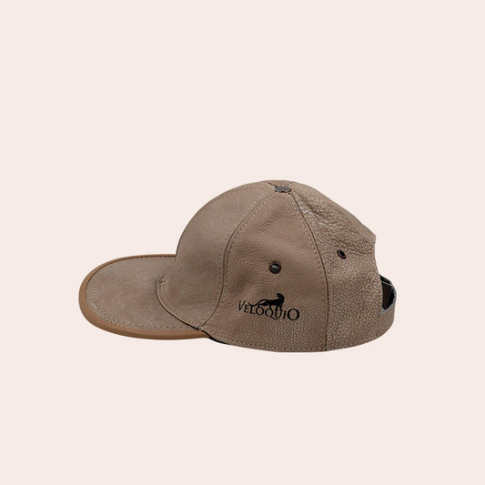 Gorra piel Caqui