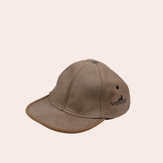 Gorra piel Caqui